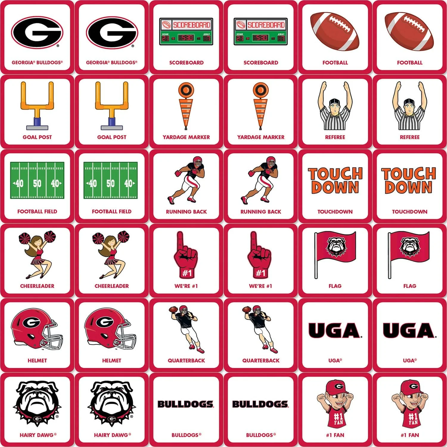 Georgia Bulldogs Matching Game - Image 2