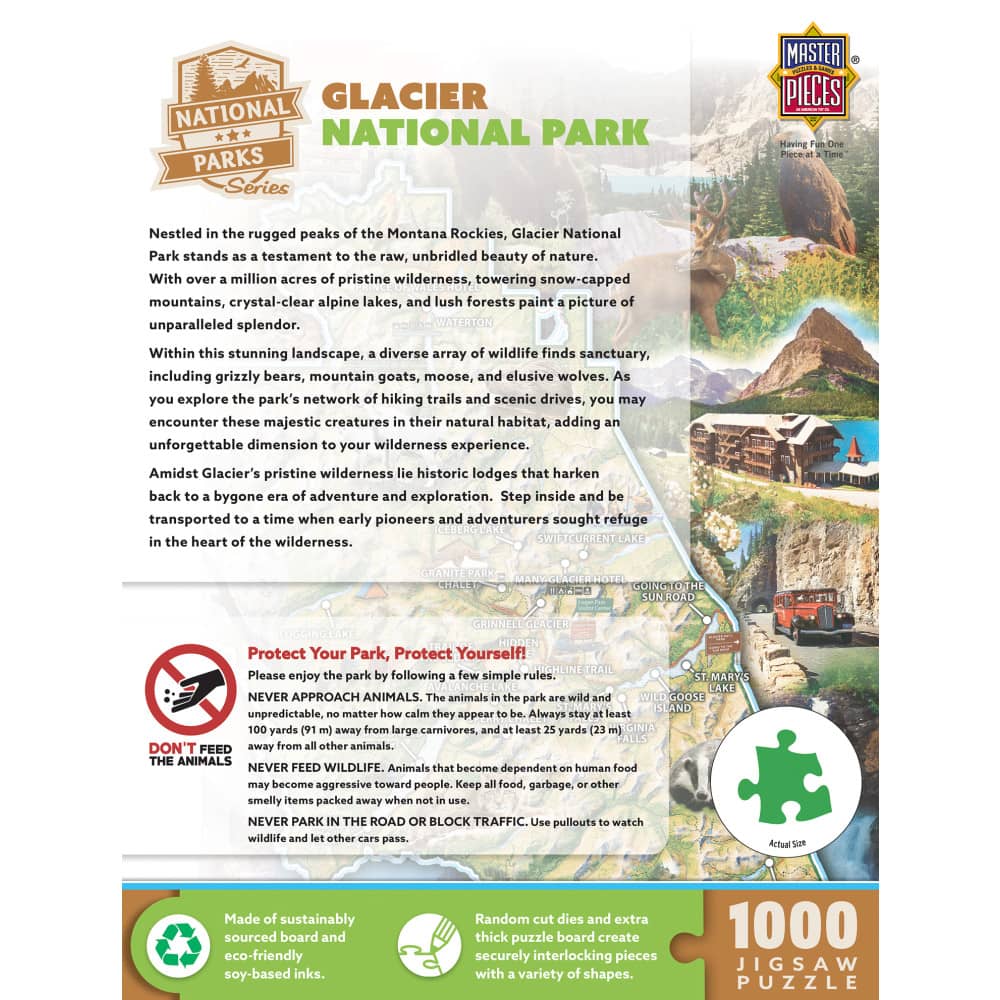 Glacier National Park 1000 Piece Jigsaw Puzzle - Image 3