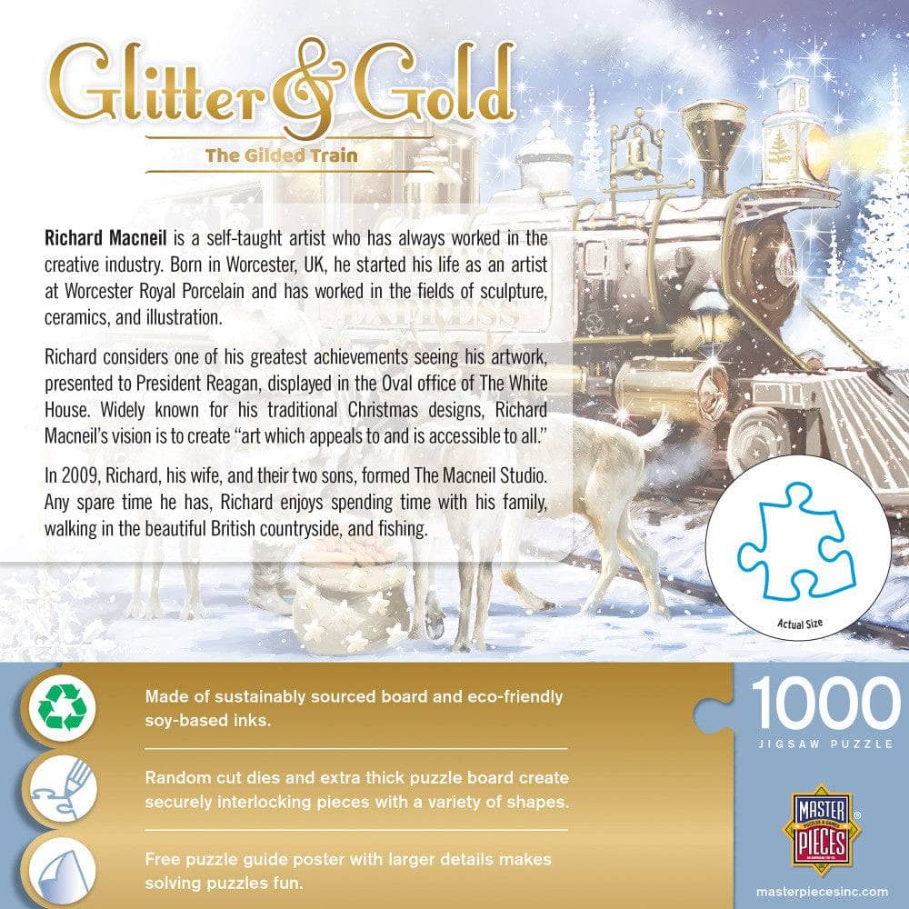 Glitter & Gold - The Gilded Train 1000 Piece Jigsaw Puzzle - Image 3