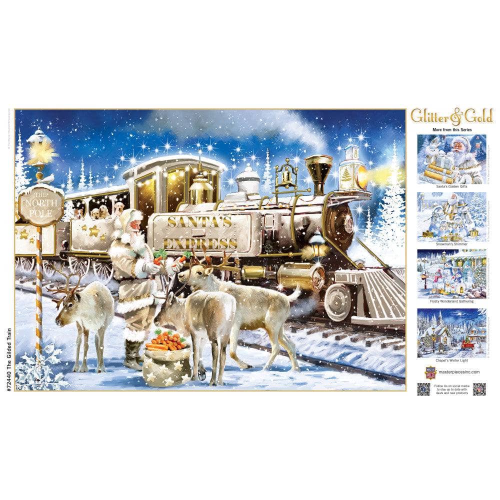 Glitter & Gold - The Gilded Train 1000 Piece Jigsaw Puzzle - Image 4