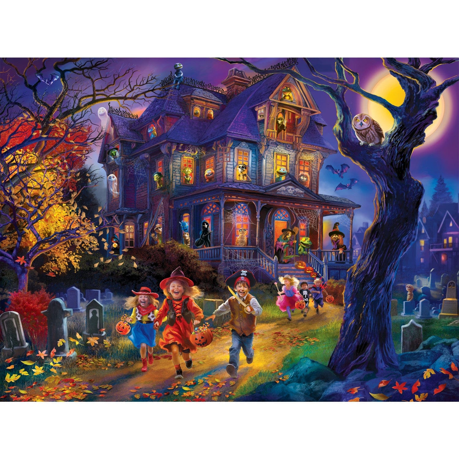 Glow in the Dark - Creepy Corners 300 Piece EZ Grip Jigsaw Puzzle - Image 2