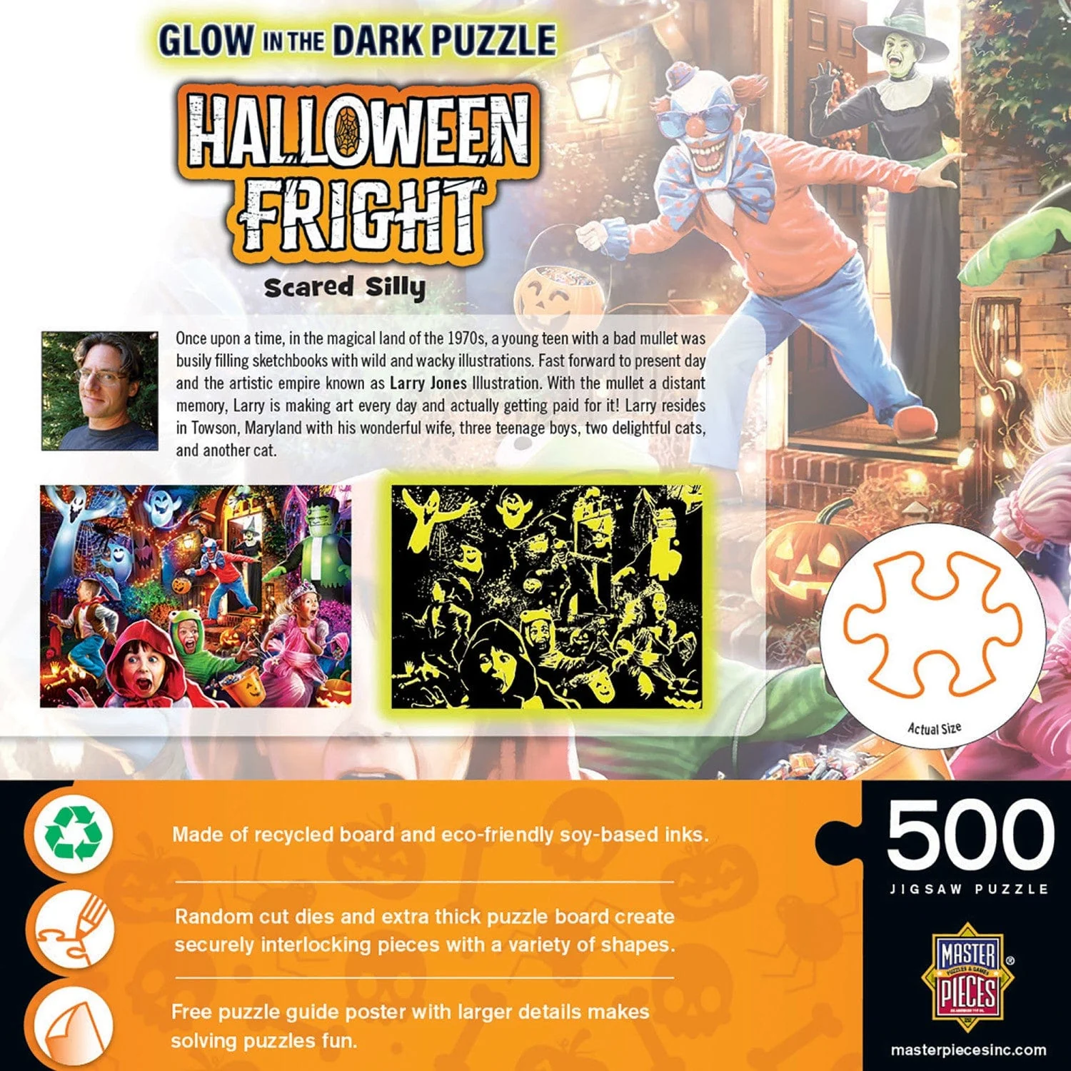 Glow in the Dark - Scared Silly 500 Piece Jigsaw Puzzle - Image 3