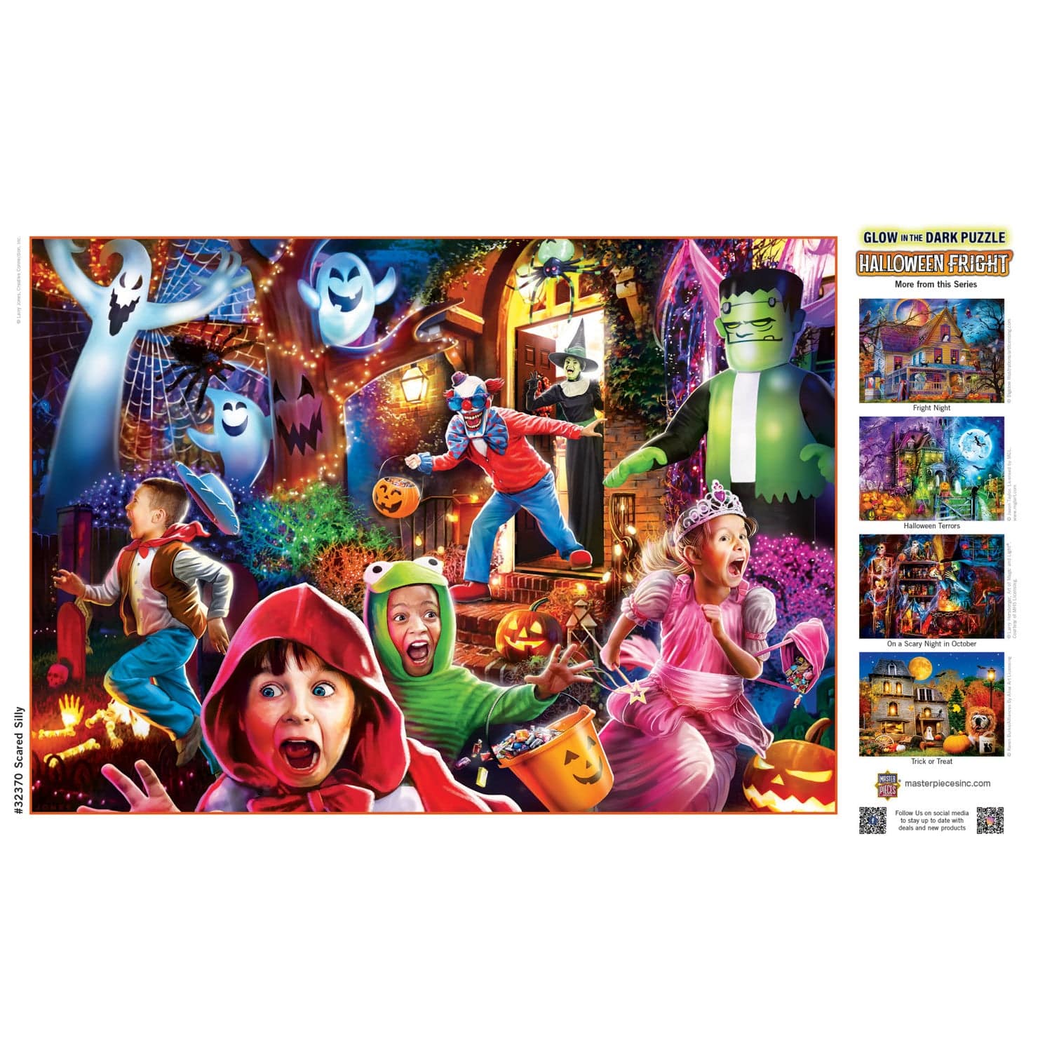 Glow in the Dark - Scared Silly 500 Piece Jigsaw Puzzle - Image 4