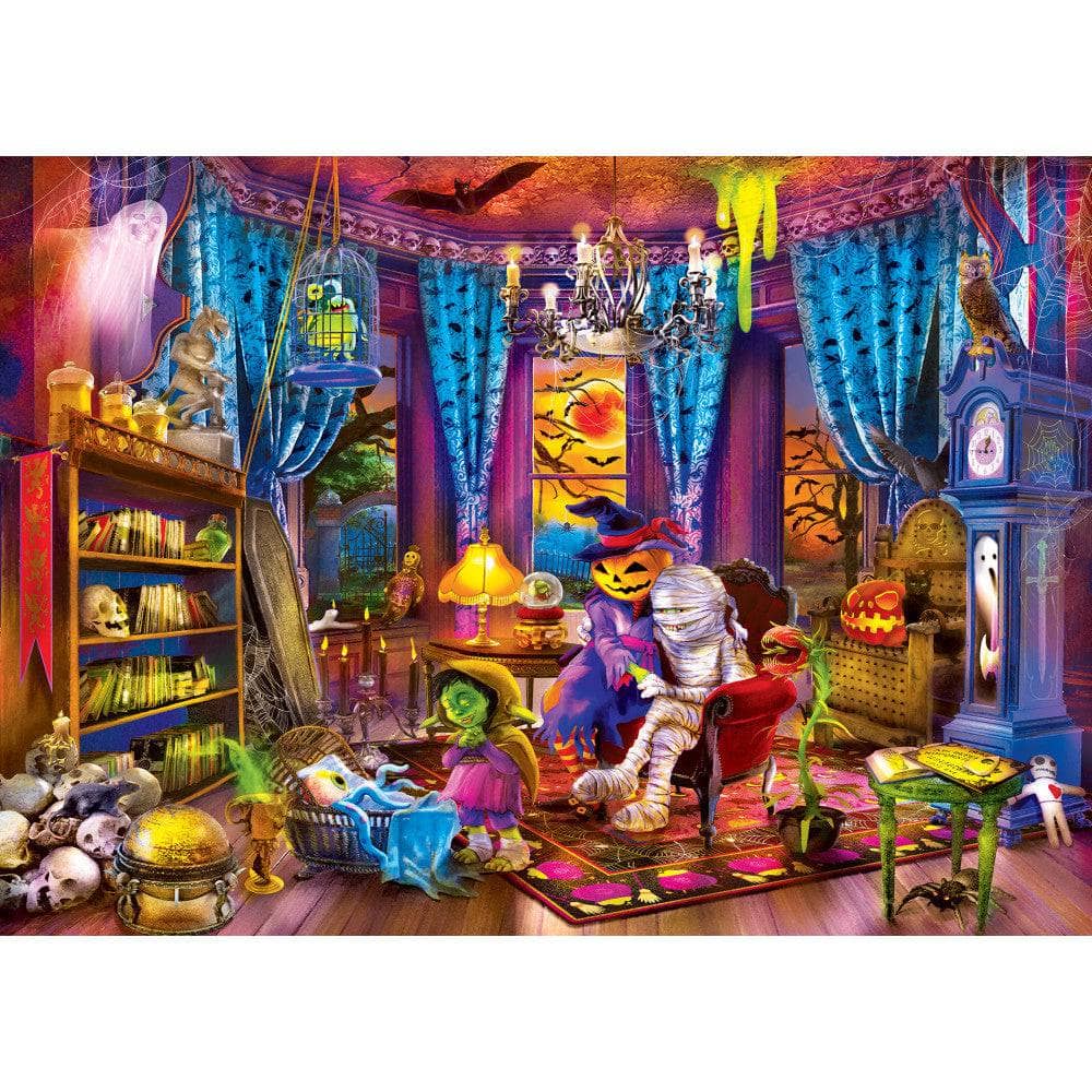 Glow in the Dark - Monsters at Play 500 Piece Jigsaw Puzzle - Image 2