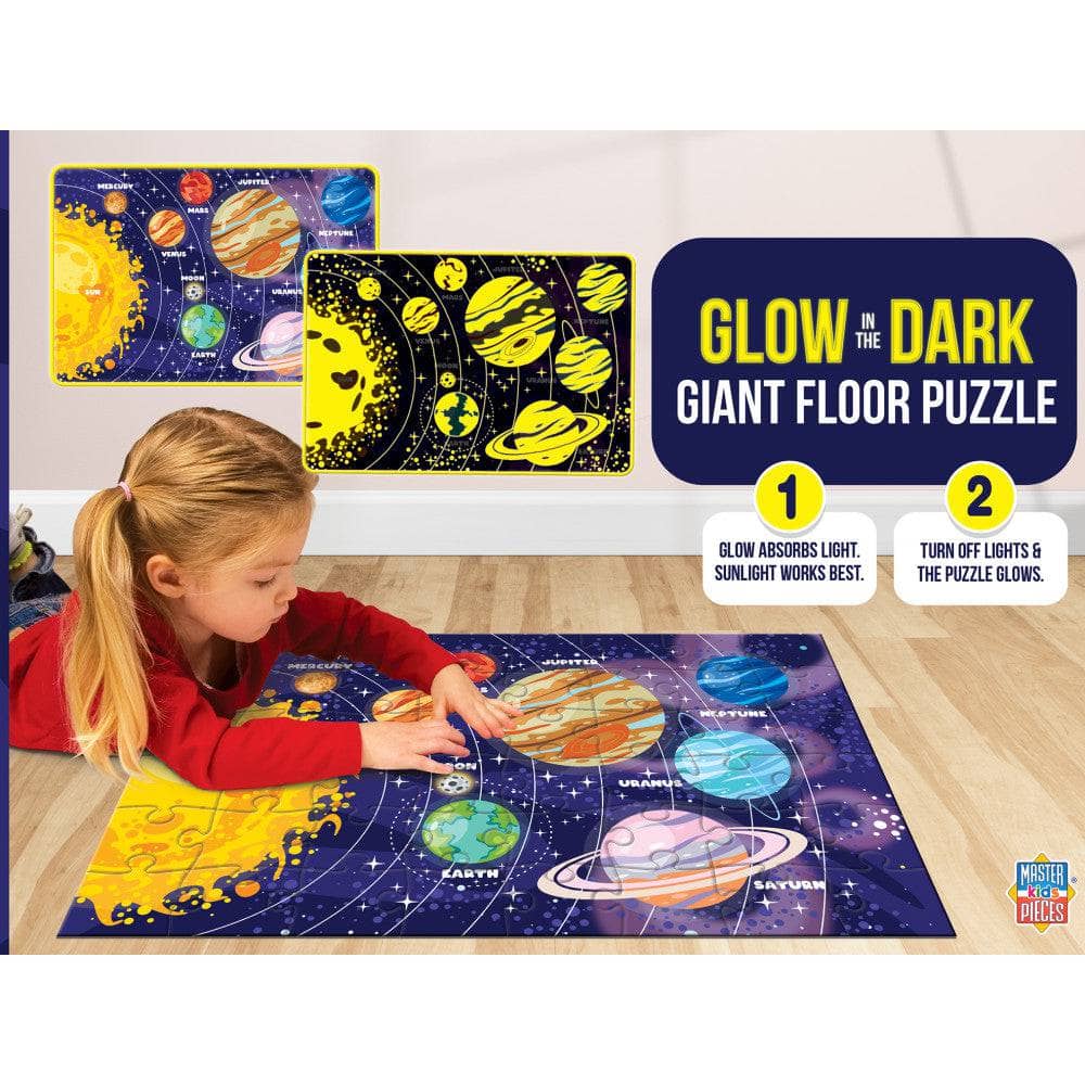 Glow in the Dark - Our Solar System 48 Piece Floor Jigsaw Puzzle - Image 3
