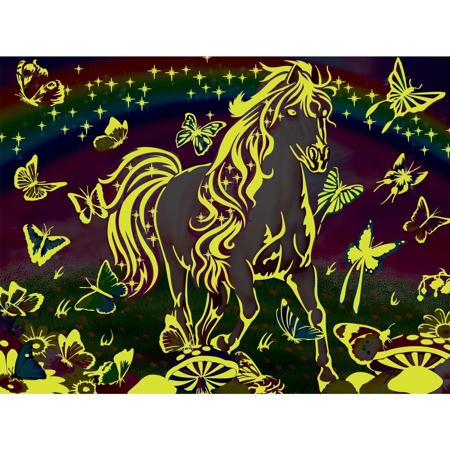 Glow in the Dark - Rainbow World 300 Piece EZ Grip Jigsaw Puzzle - Image 5