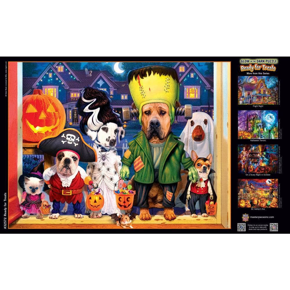 Glow in the Dark - Ready for Treats 300 Piece EZ Grip Jigsaw Puzzle - Image 4