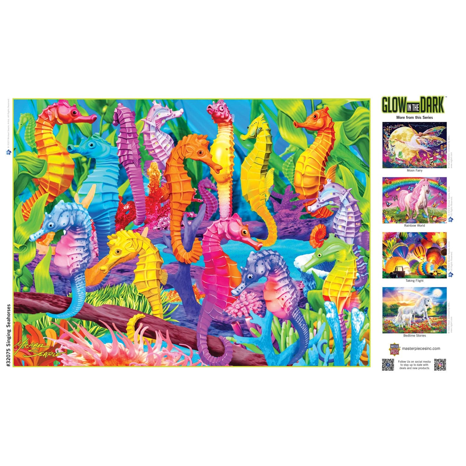 Glow in the Dark - Singing Seahorses 300 Piece EZ Grip Jigsaw Puzzle - Image 4