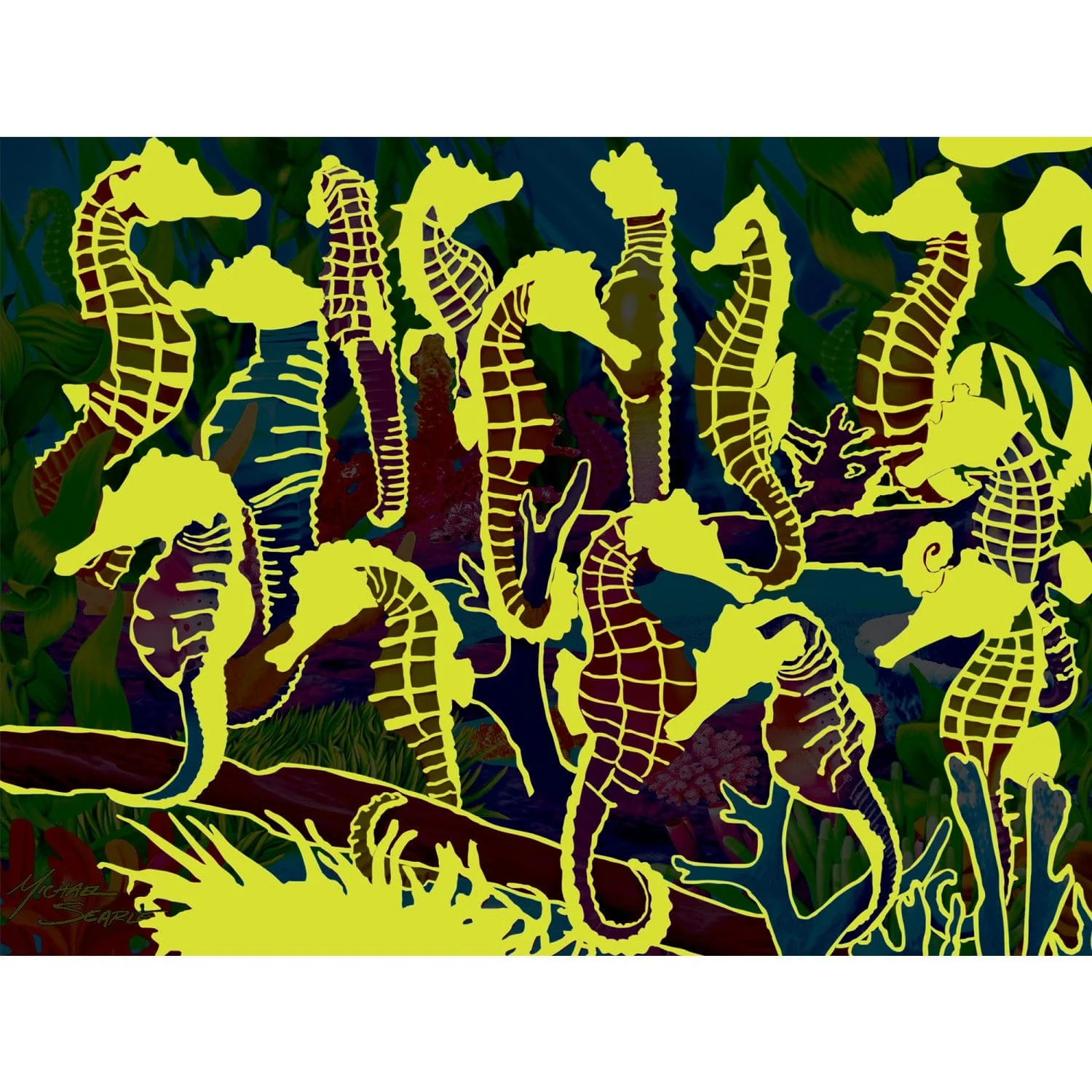 Glow in the Dark - Singing Seahorses 300 Piece EZ Grip Jigsaw Puzzle - Image 5