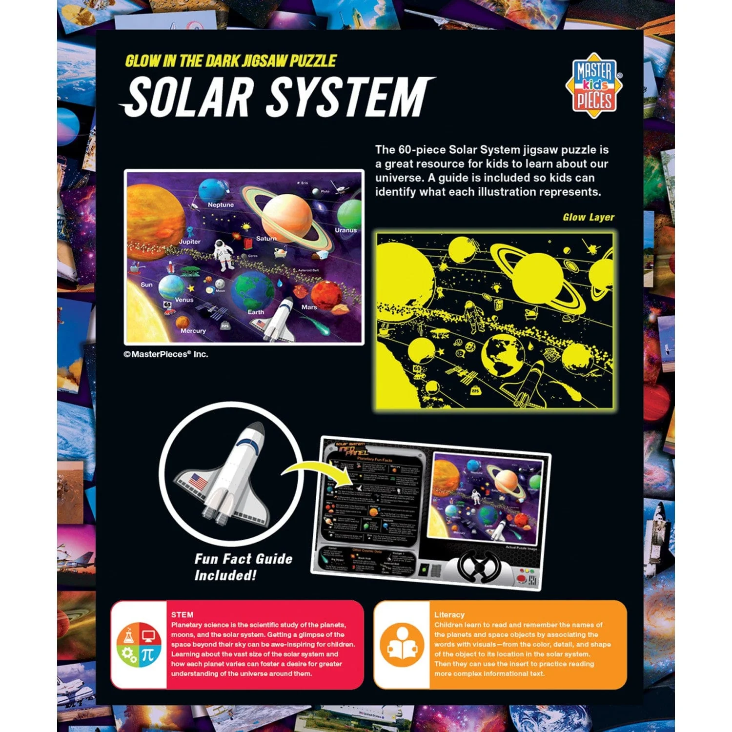 Explorer - Solar System 60 Piece Glow in the Dark Jigsaw Puzzle - Image 3