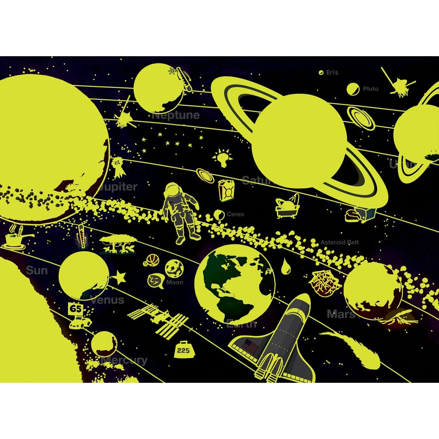 Explorer - Solar System 60 Piece Glow in the Dark Jigsaw Puzzle - Image 4