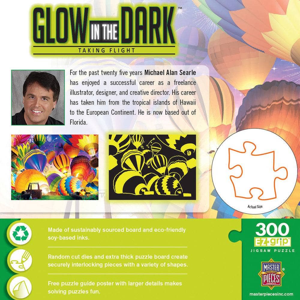 Glow in the Dark - Taking Flight 300 Piece EZ Grip Jigsaw Puzzle - Image 3