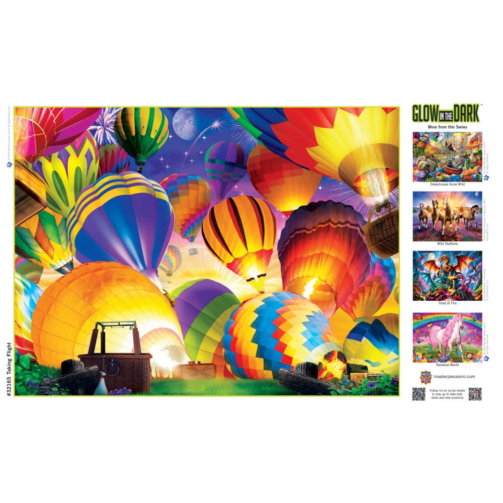 Glow in the Dark - Taking Flight 300 Piece EZ Grip Jigsaw Puzzle - Image 4