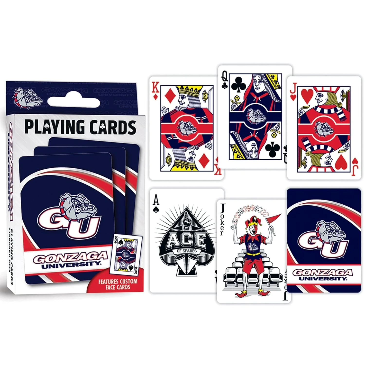 Gonzaga Bulldogs Playing Cards - 54 Card Deck - Image 3