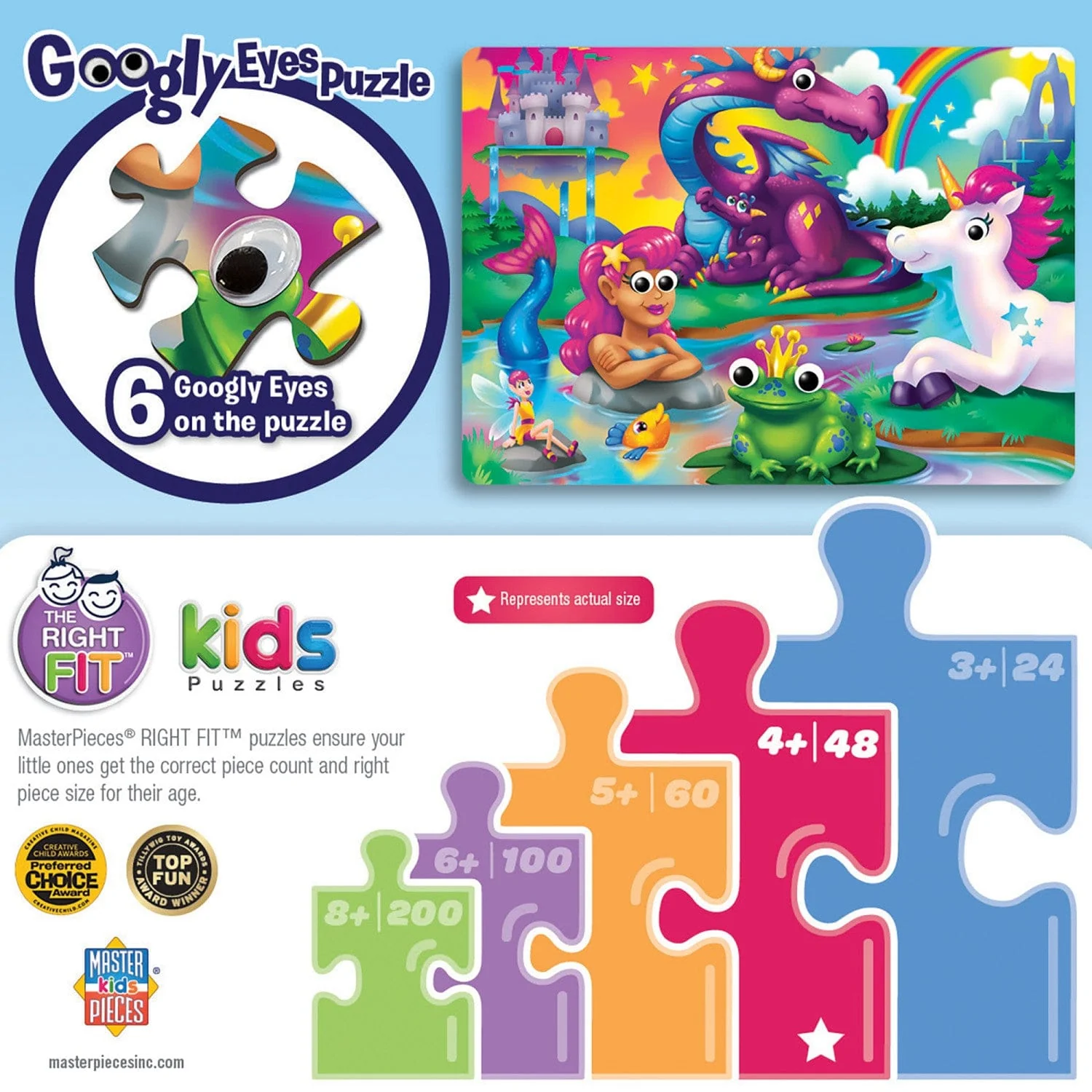 Googly Eyes - Fantasy Friends 48 Piece Jigsaw Puzzle - Image 3