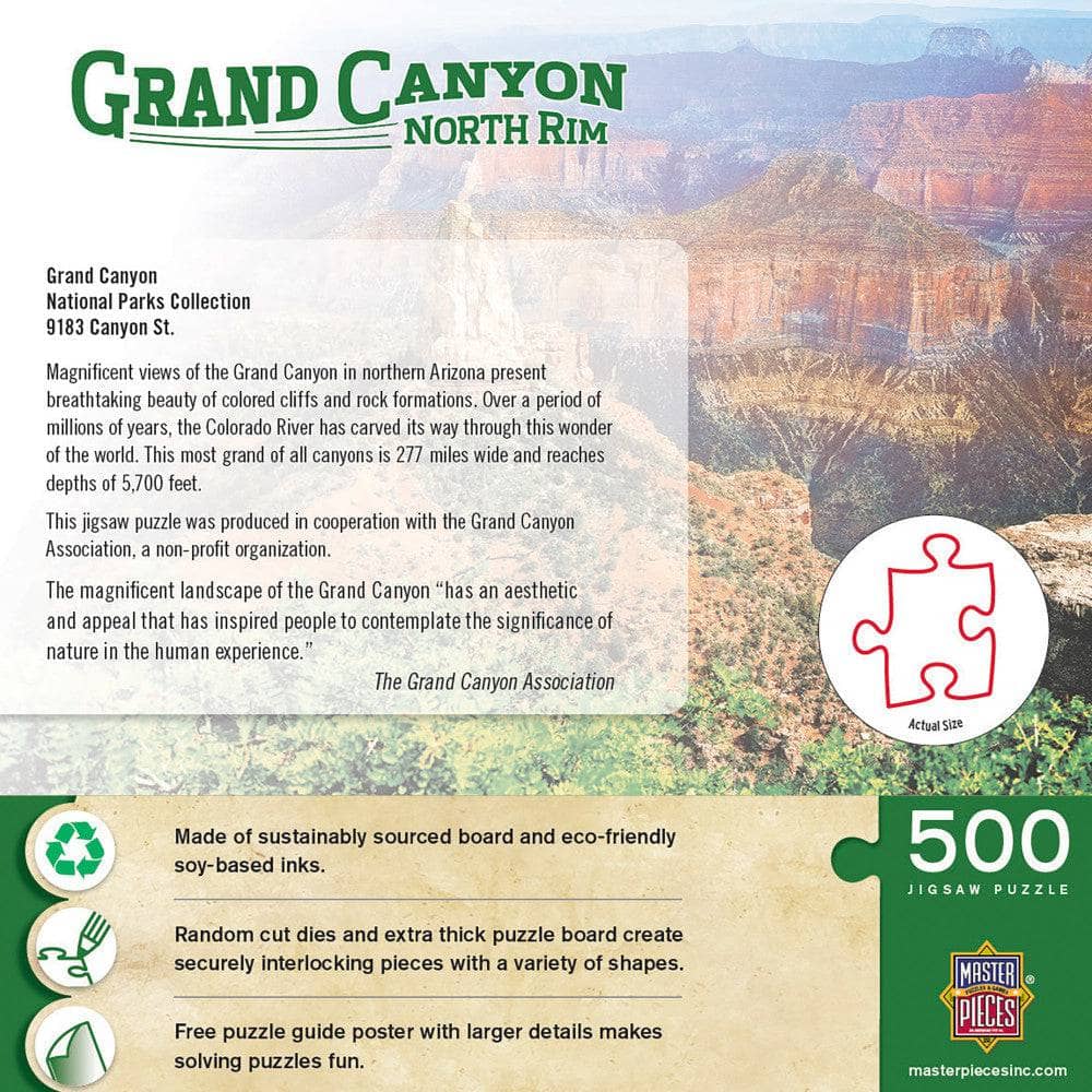 Grand Canyon North Rim 550 Piece Jigsaw Puzzle - Image 3