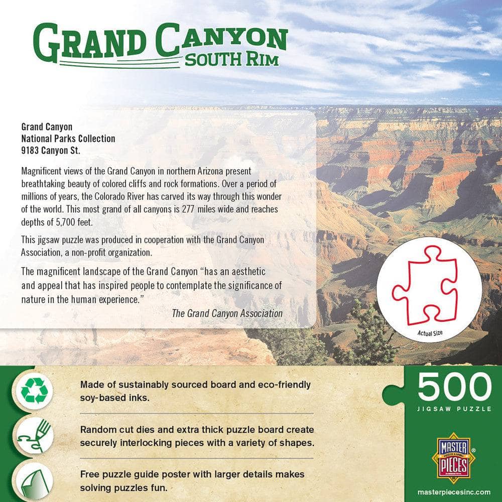Grand Canyon South Rim 500 Piece Jigsaw Puzzle - Image 3