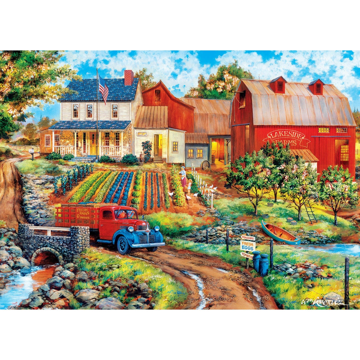 Farm & Country - Grandma's Garden 1000 Piece Jigsaw Puzzle - Image 2