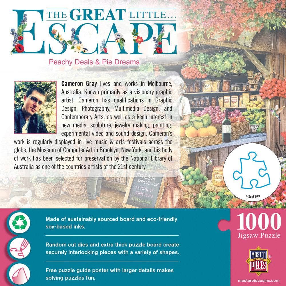 The Great Little Escape - Peachy Deals & Pie Dreams 1000 Piece Jigsaw Puzzle - Image 3