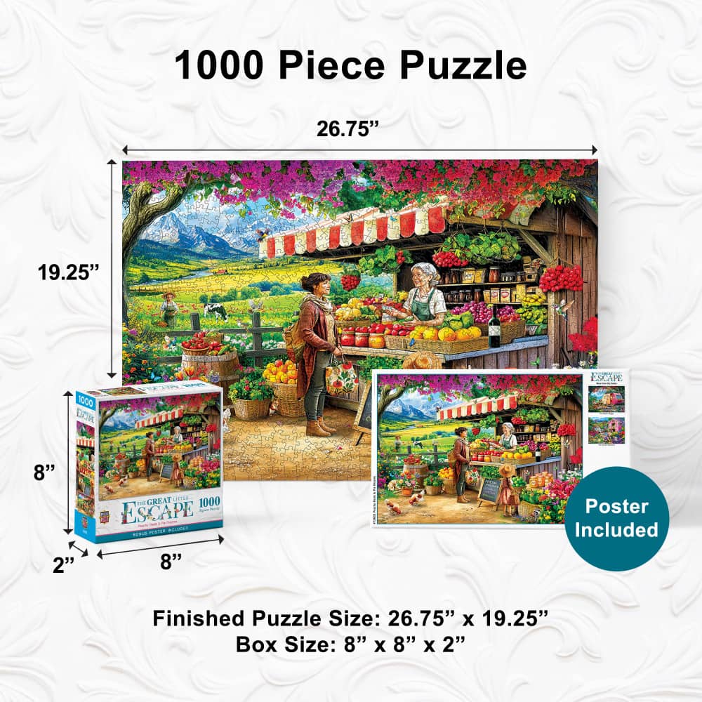 The Great Little Escape - Peachy Deals & Pie Dreams 1000 Piece Jigsaw Puzzle - Image 5