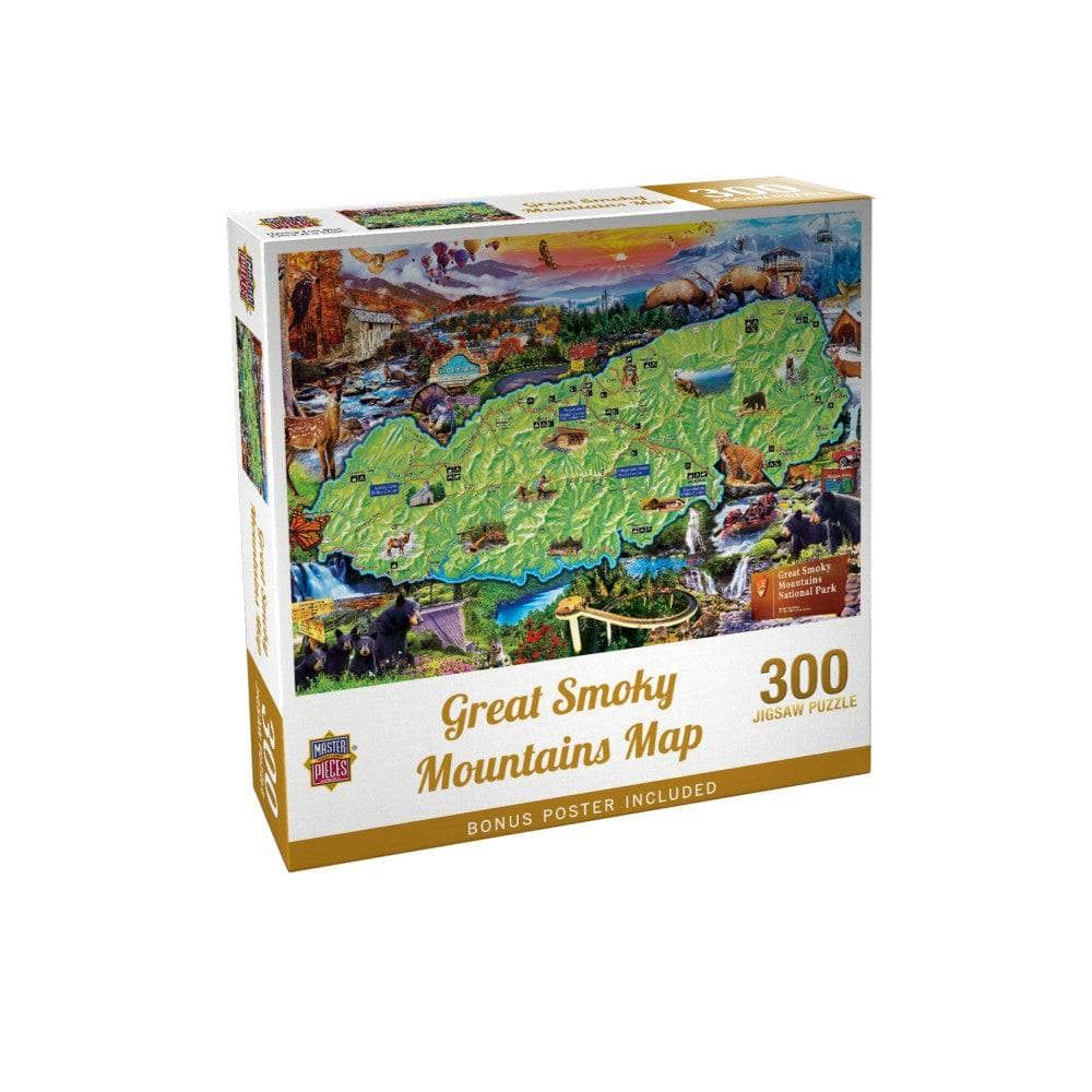Great Smoky Mountains Map - Jigsaw Puzzle - Image 3