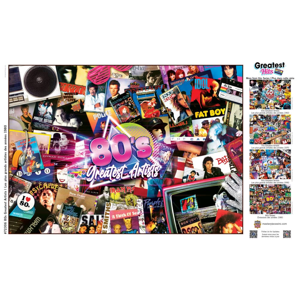 Greatest Hits - 80's Artists 1000 Piece Jigsaw Puzzle - Image 4