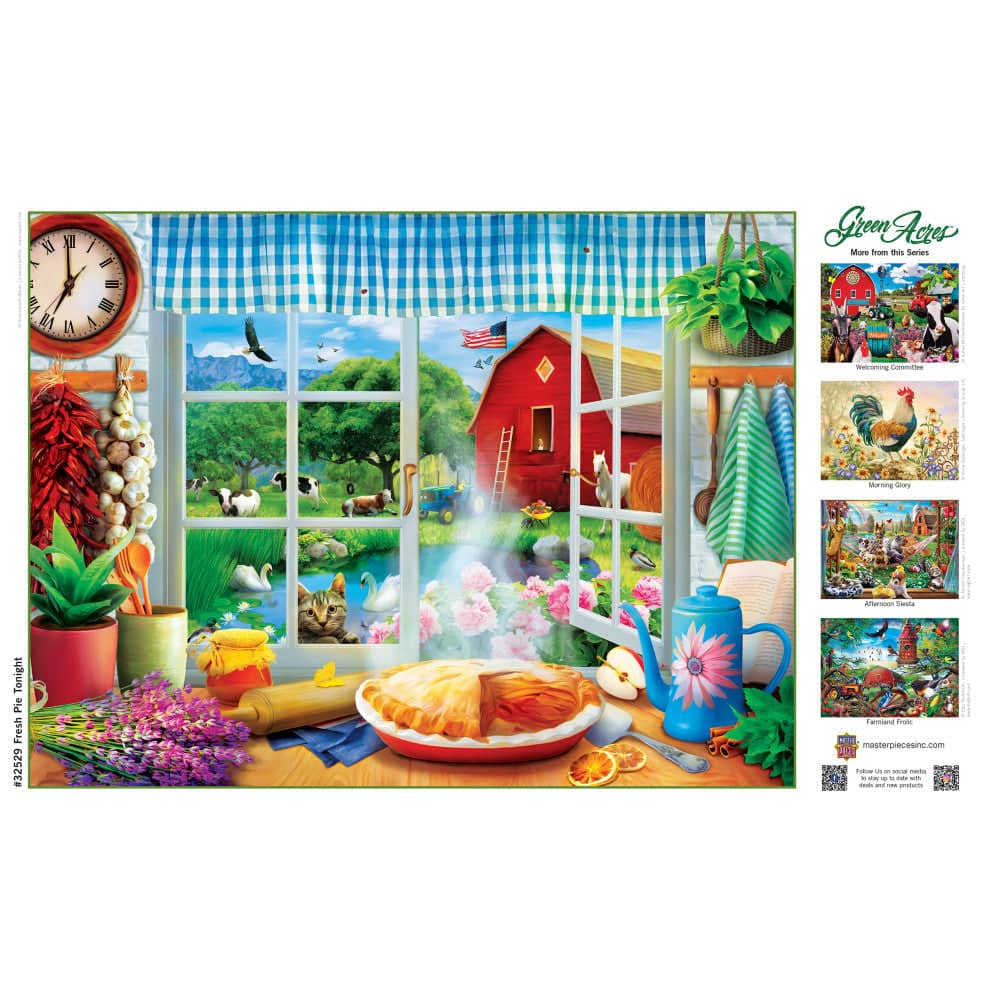 Green Acres - Fresh Pie Tonight 300 Piece EZ Grip Jigsaw Puzzle - Image 4