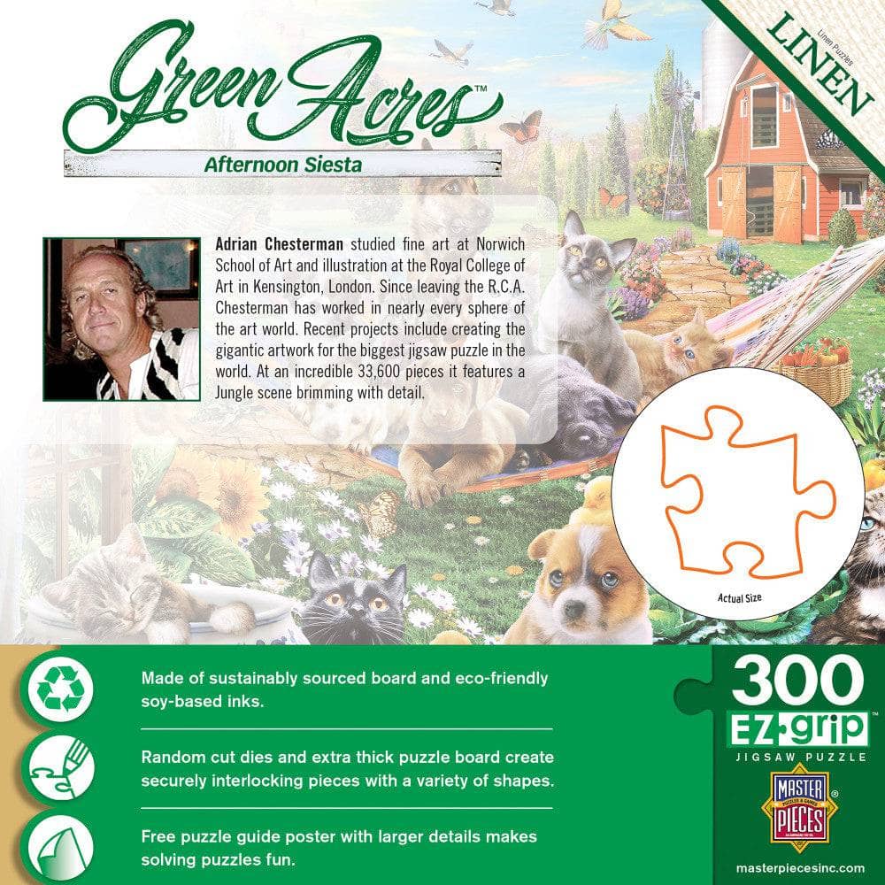 Green Acres - Afternoon Siesta 300 Piece EZ Grip Jigsaw Puzzle - Image 3