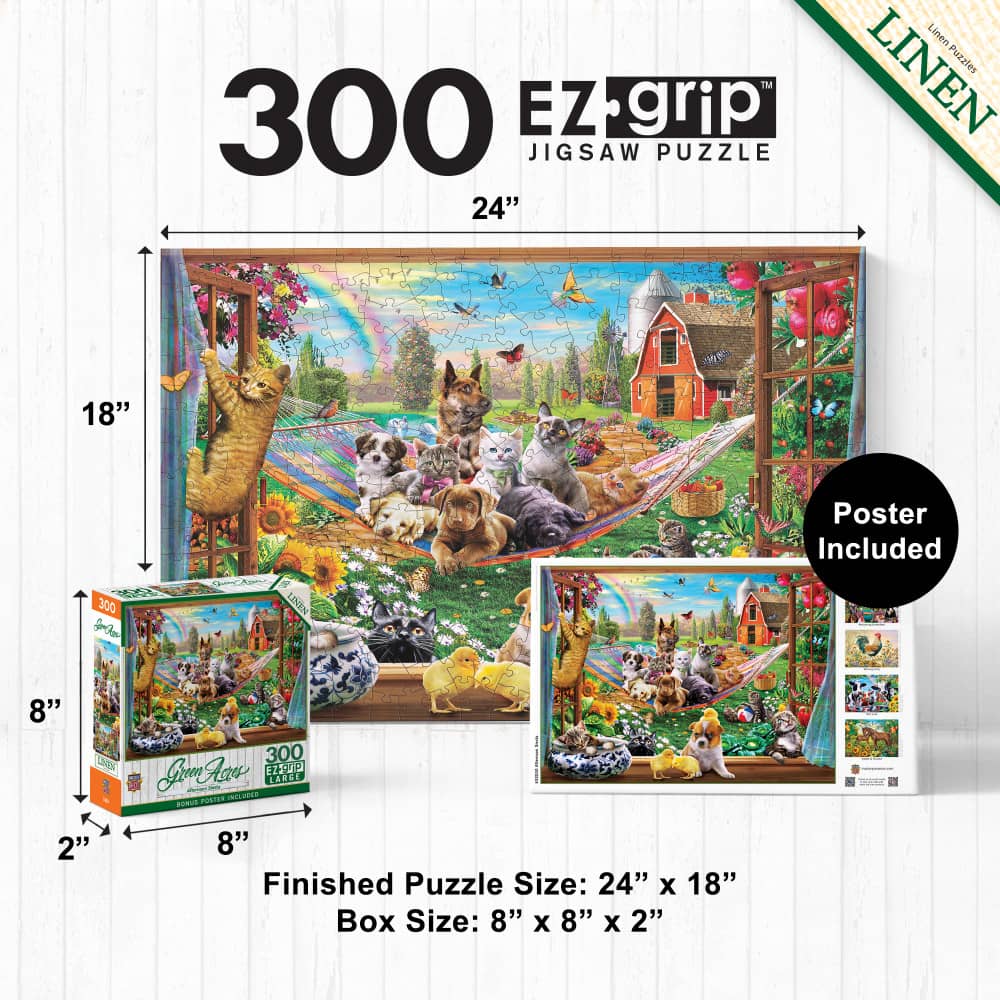 Green Acres - Afternoon Siesta 300 Piece EZ Grip Jigsaw Puzzle - Image 5