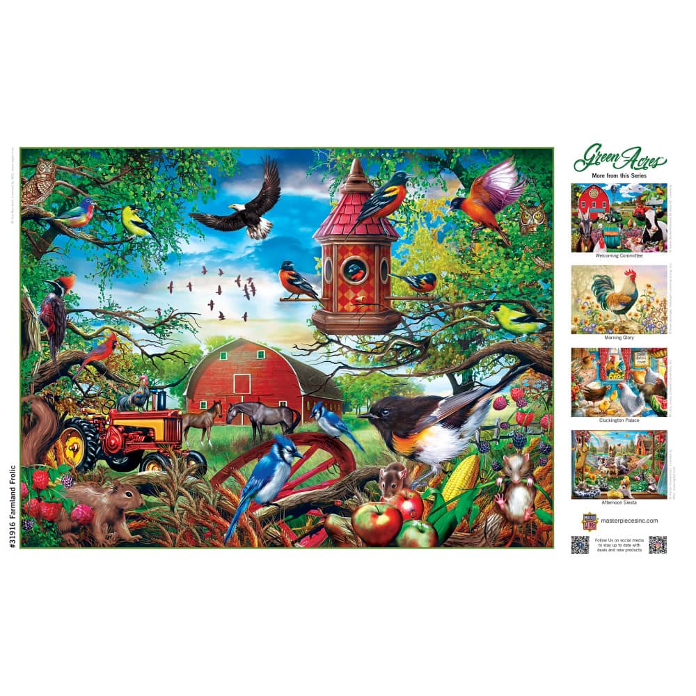 Green Acres - Farmland Frolic 300 Piece EZ Grip Jigsaw Puzzle - Image 4