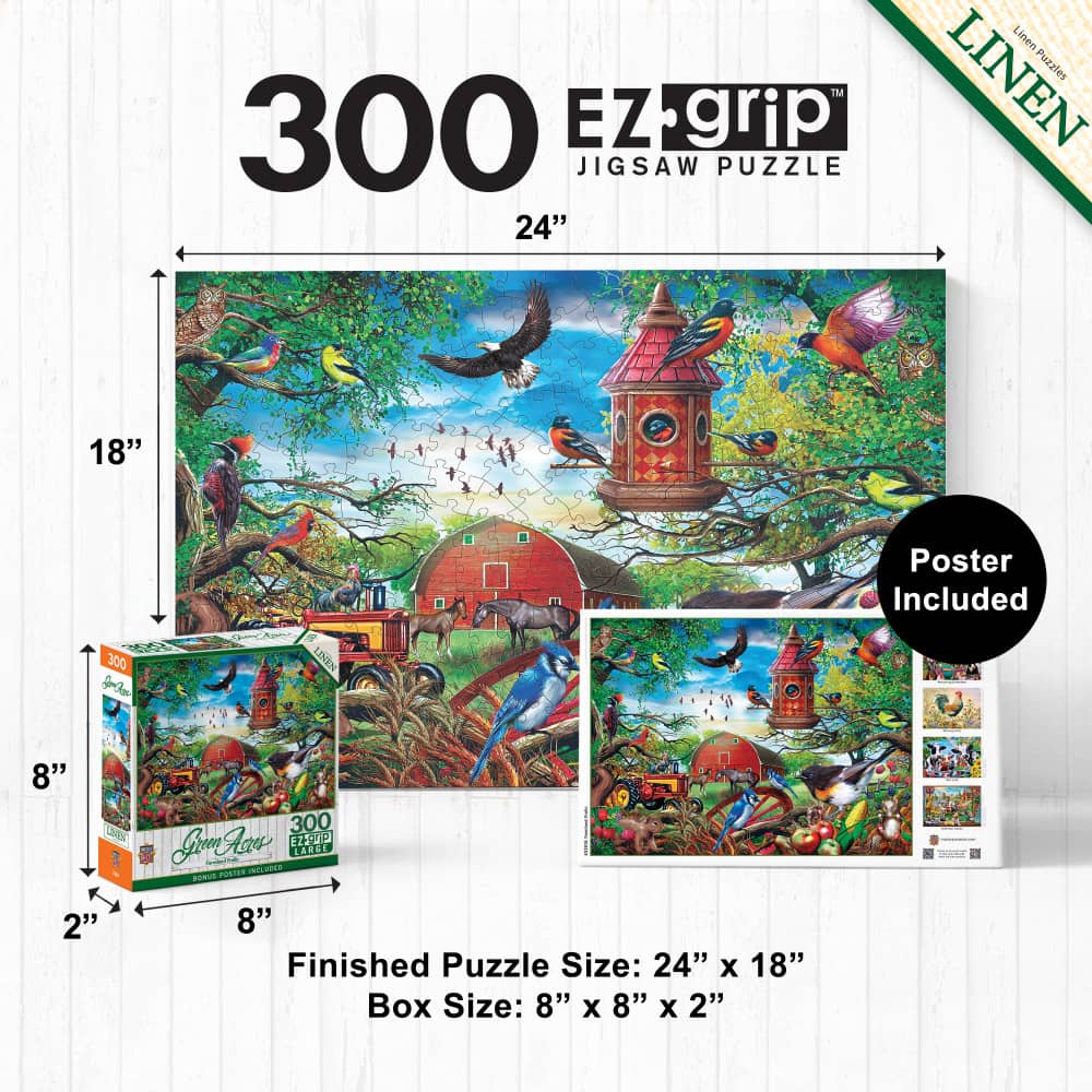 Green Acres - Farmland Frolic 300 Piece EZ Grip Jigsaw Puzzle - Image 5