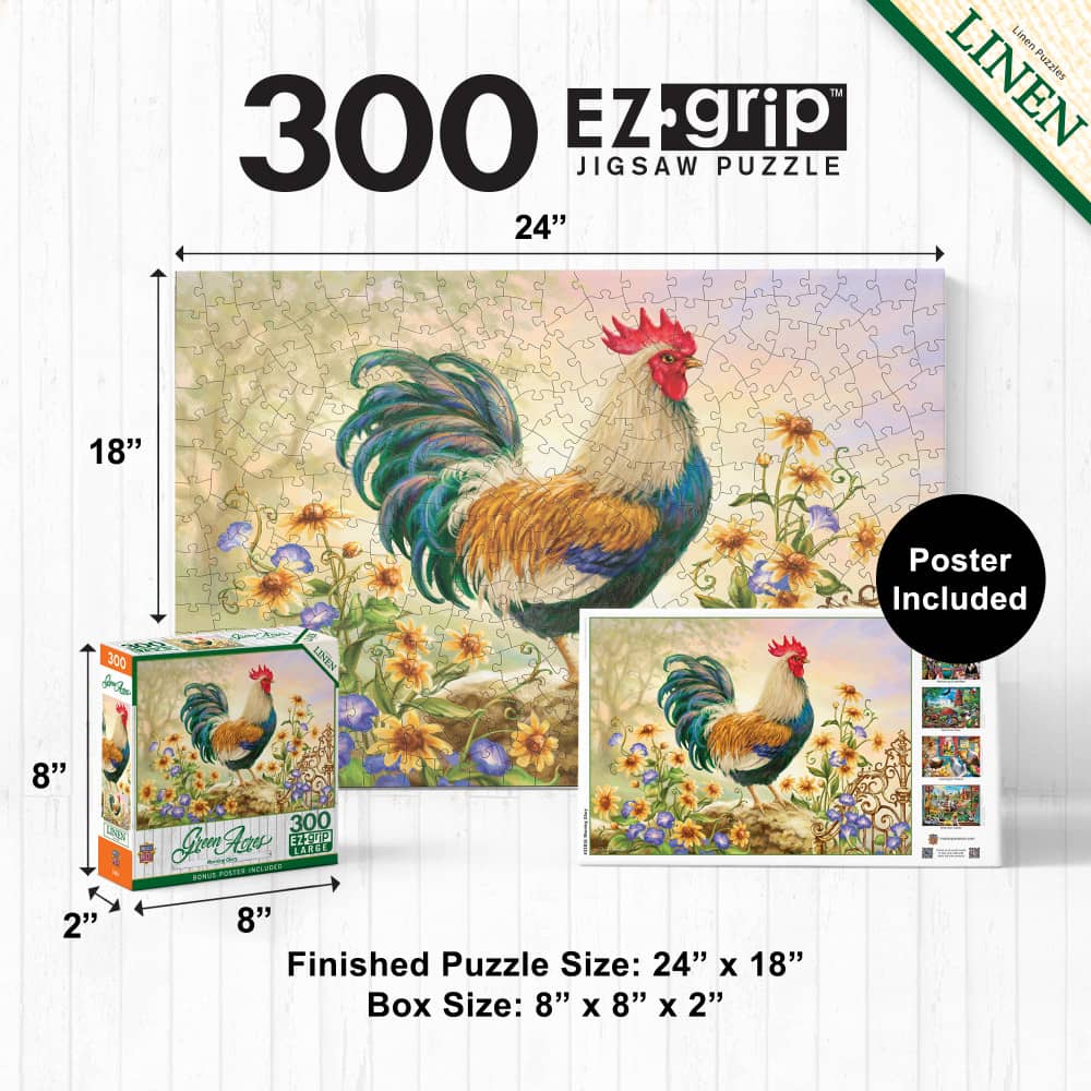 Green Acres - Morning Glory 300 Piece EZ Grip Jigsaw Puzzle - Image 5