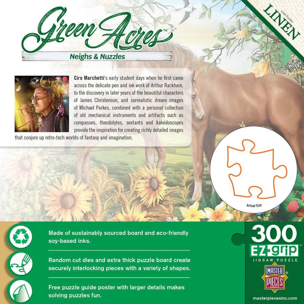 Green Acres - Neighs & Nuzzles 300 Piece EZ Grip Jigsaw Puzzle - Image 3