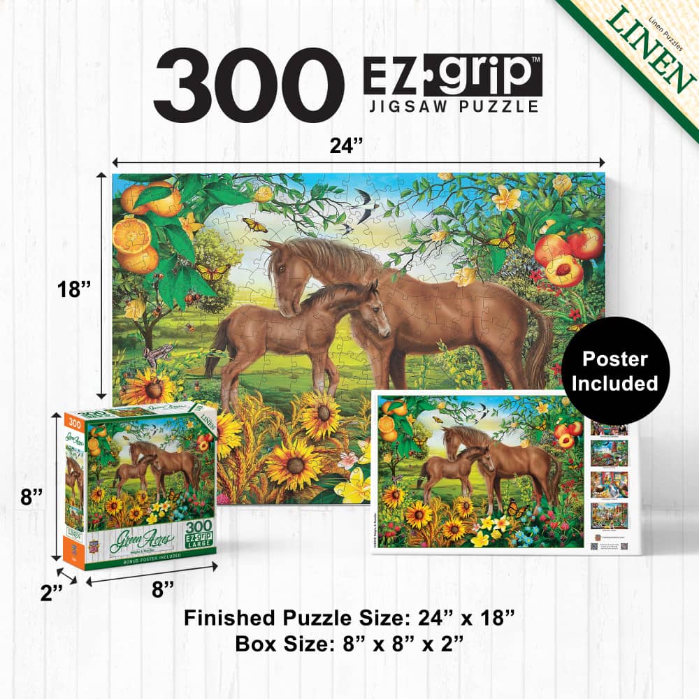 Green Acres - Neighs & Nuzzles 300 Piece EZ Grip Jigsaw Puzzle - Image 5