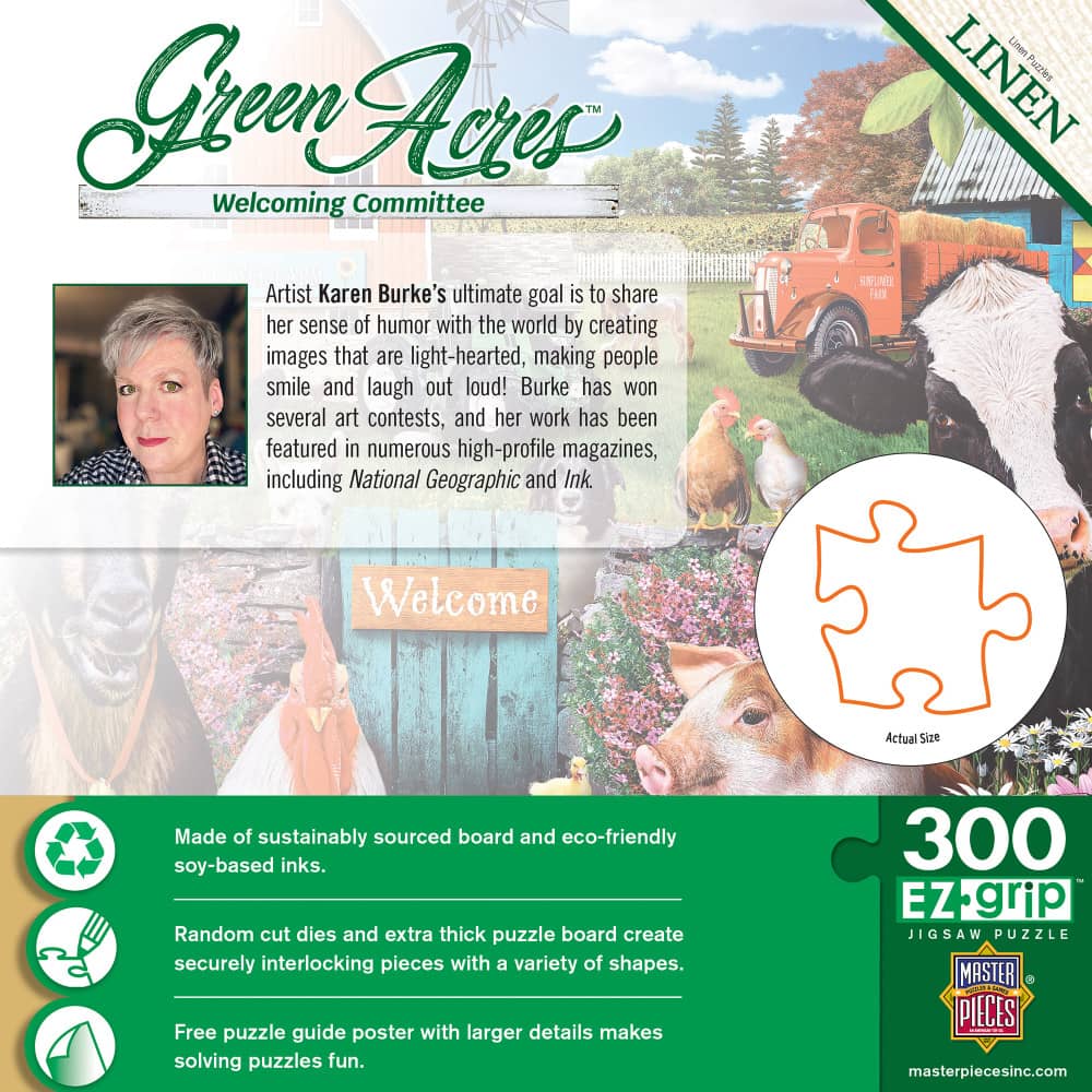 Green Acres - Welcoming Committee 300 Piece EZ Grip Jigsaw Puzzle - Image 3