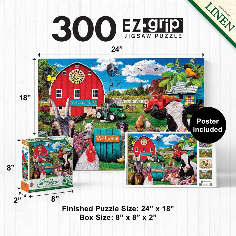 Green Acres - Welcoming Committee 300 Piece EZ Grip Jigsaw Puzzle - Image 5