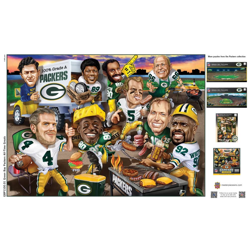 Green Bay Packers - All Time Greats 500 Piece Jigsaw Puzzle - Image 4