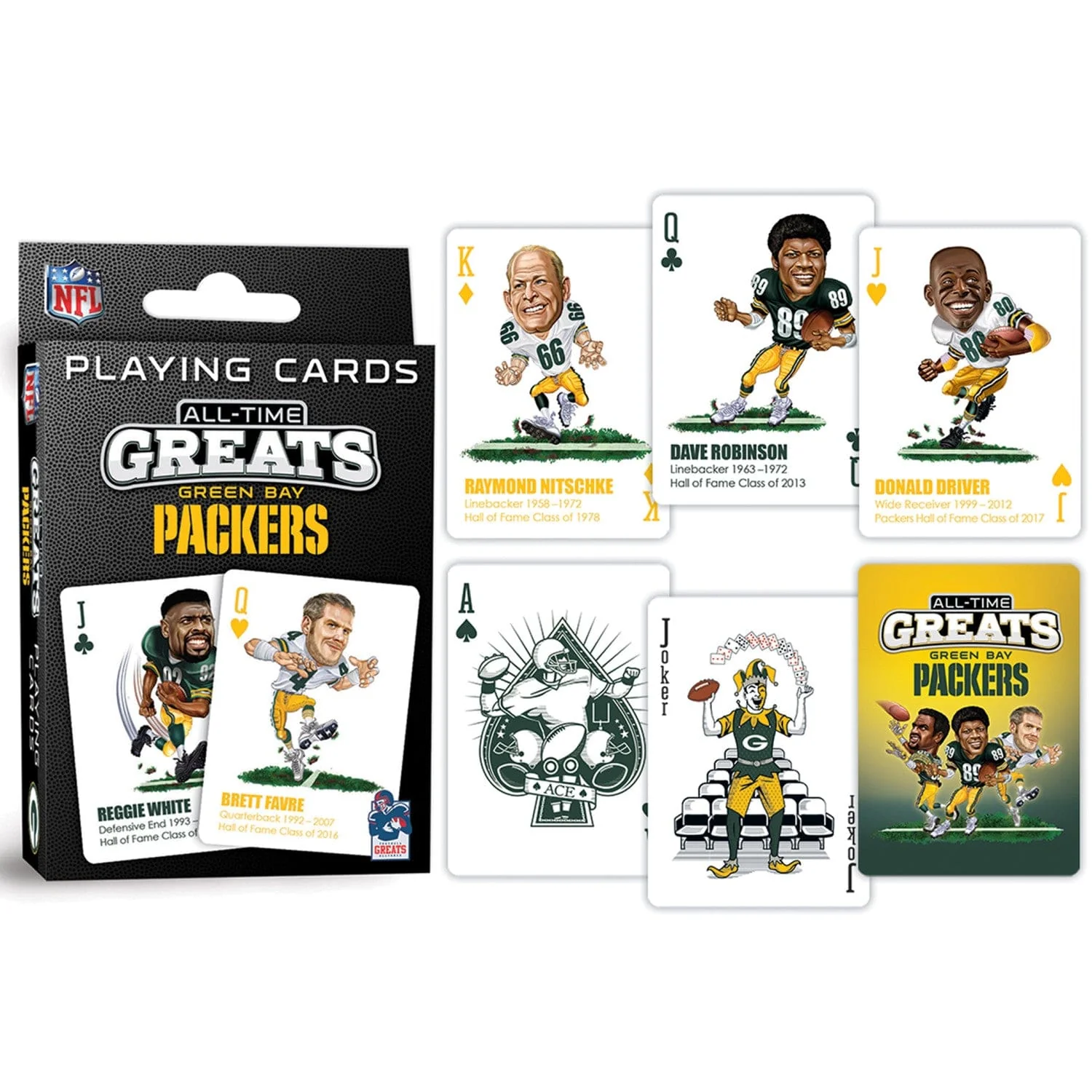 Green Bay Packers All-Time Greats Playing Cards - 54 Card Deck - Image 3