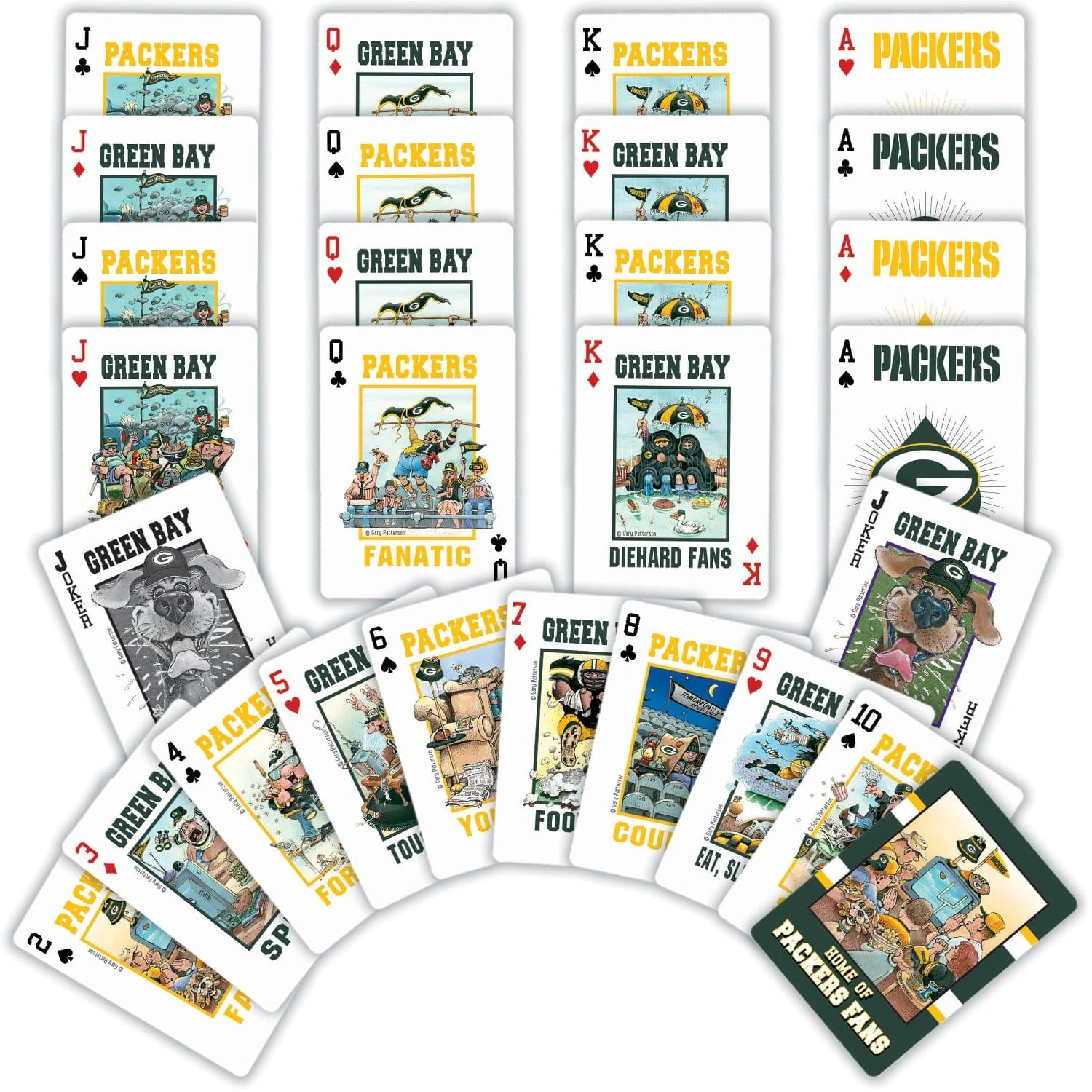 Green Bay Packers Fan Deck Playing Cards - 54 Card Deck - Image 2