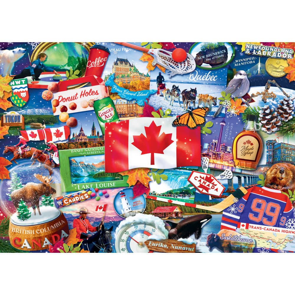 Greetings From Canada - 500 Piece Jigsaw Puzzle - Image 2