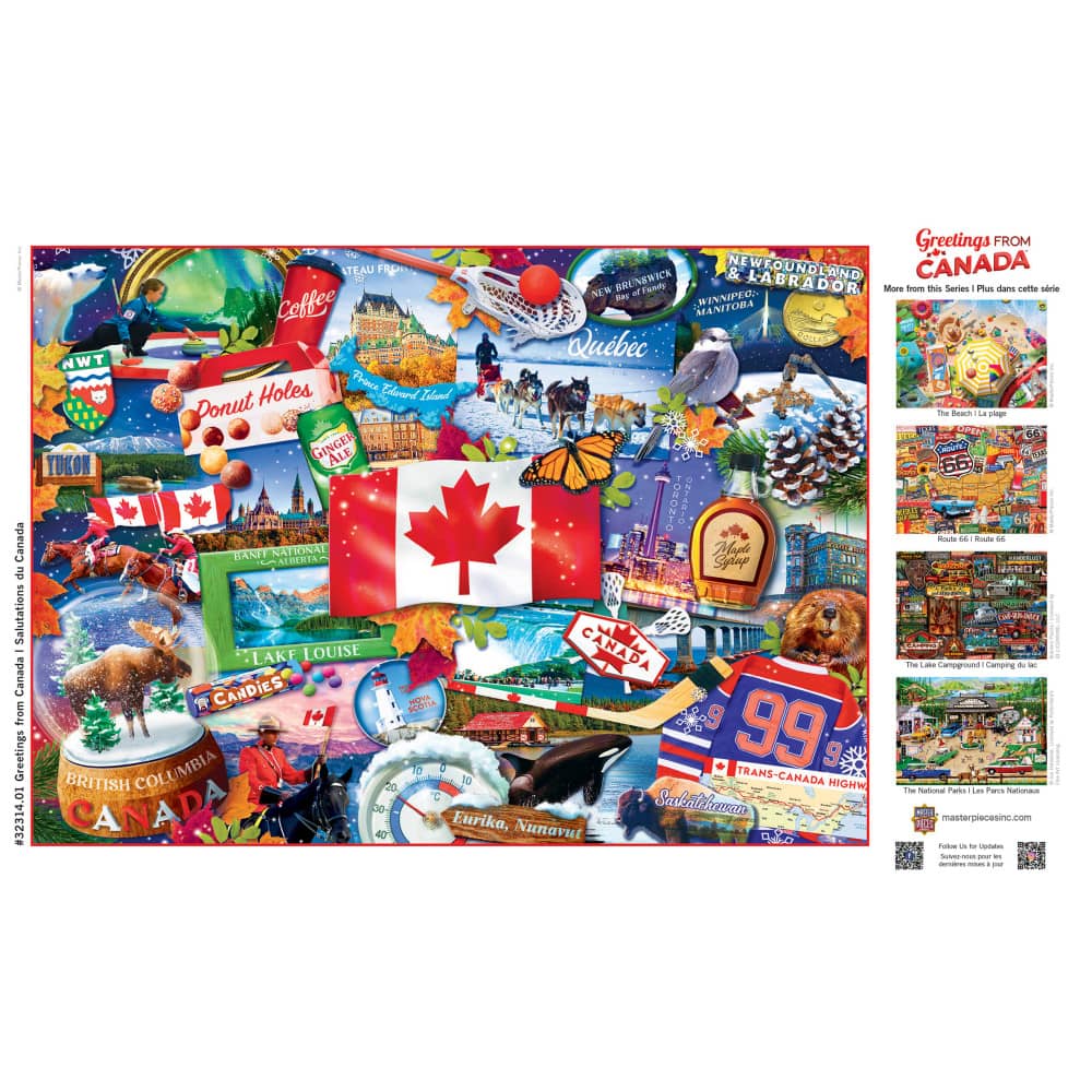 Greetings From Canada - 500 Piece Jigsaw Puzzle - Image 4