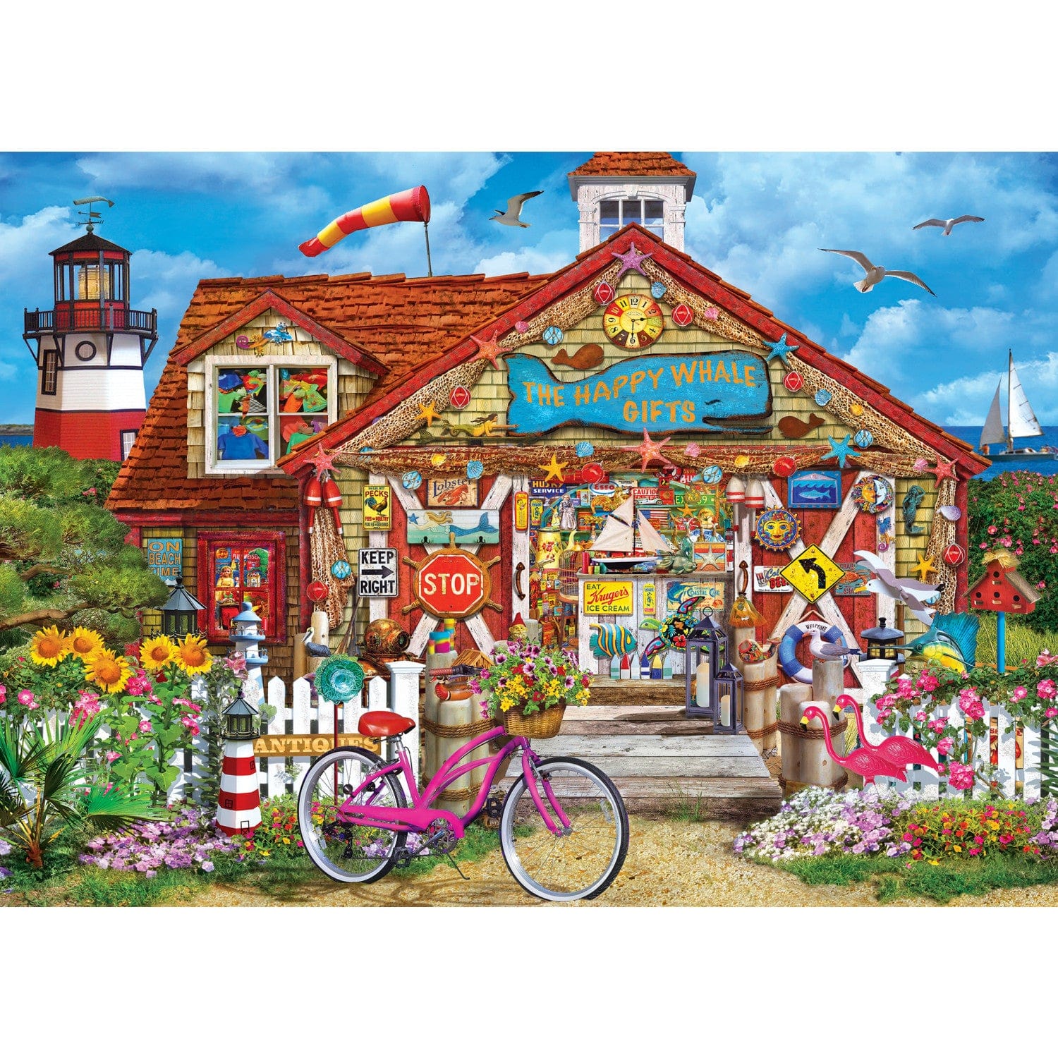Greetings From New England - 500 Piece Jigsaw Puzzle - Image 2