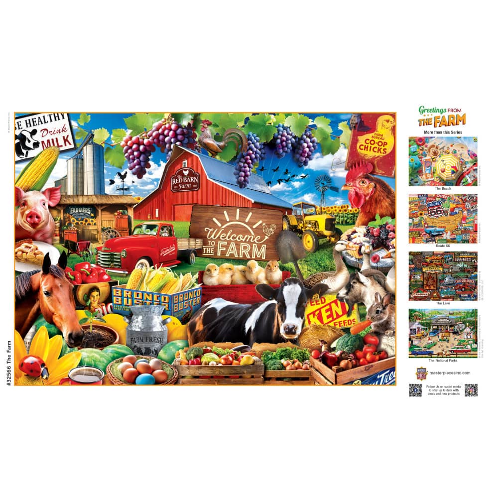 Greetings From the Farm - 500 Piece Jigsaw Puzzle - Image 4