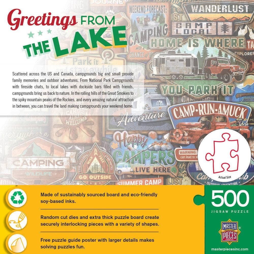 Greetings From The Lake - 500 Piece Jigsaw Puzzle - Image 3