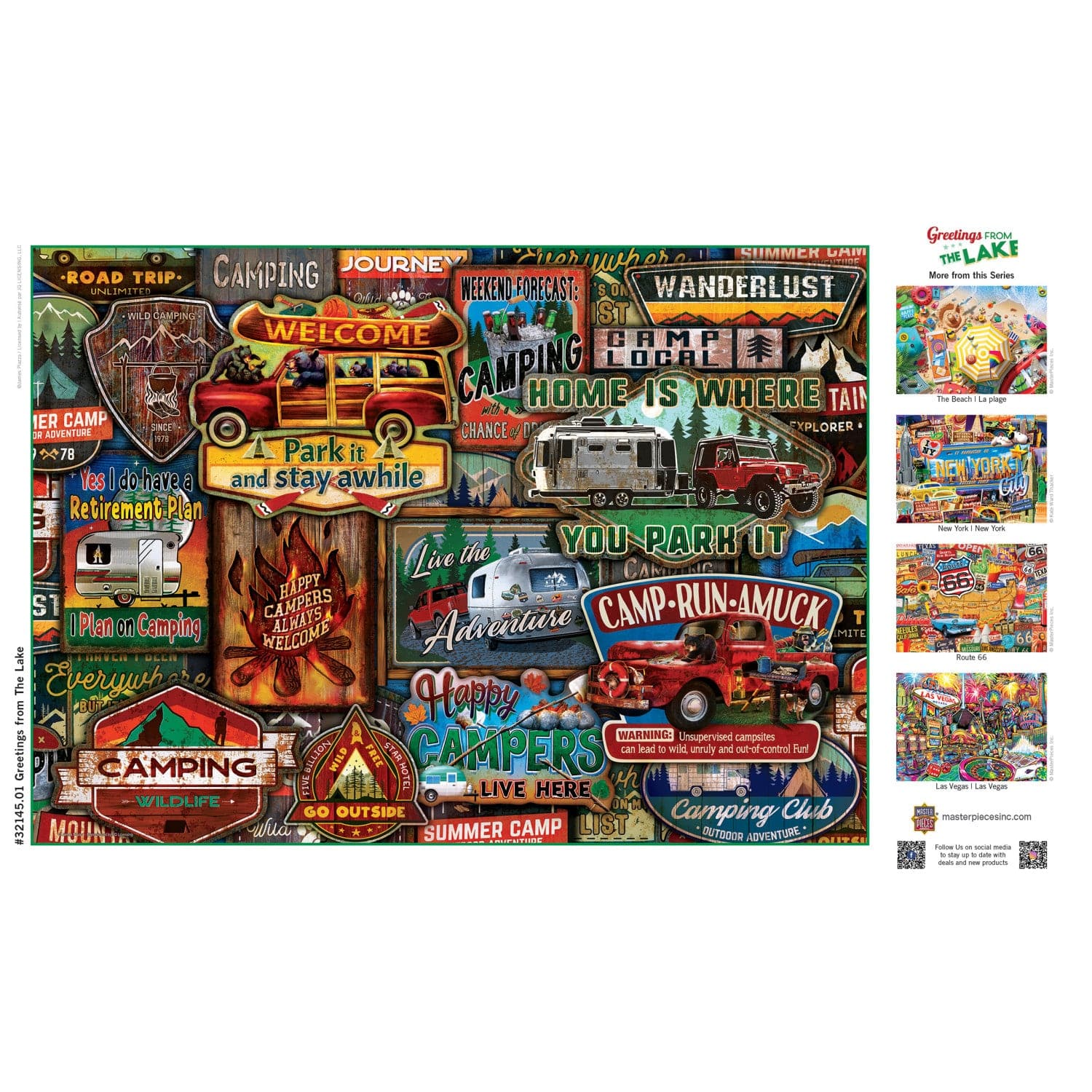 Greetings From The Lake - 500 Piece Jigsaw Puzzle - Image 4