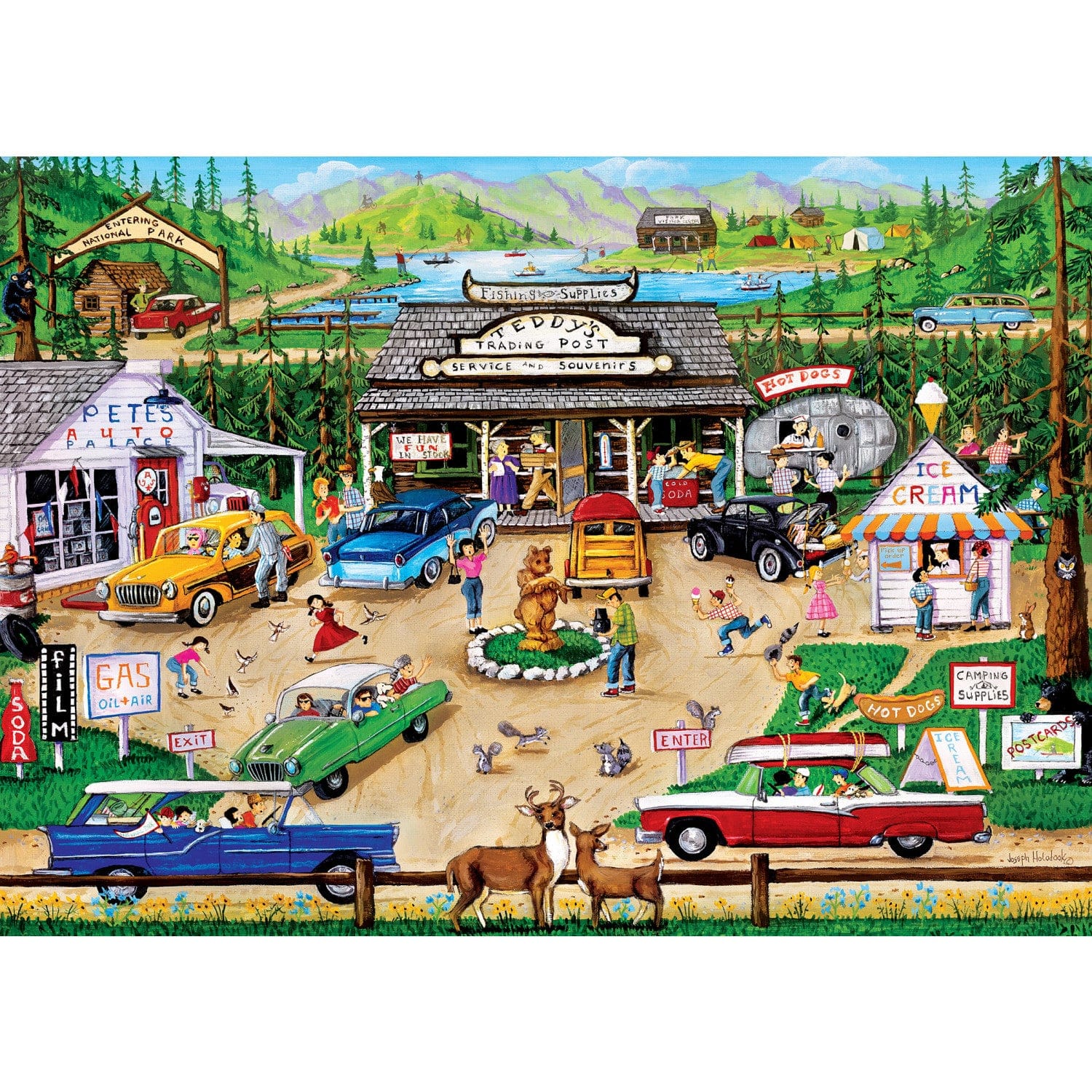 Greetings From The National Parks - 500 Piece Jigsaw Puzzle - Image 2