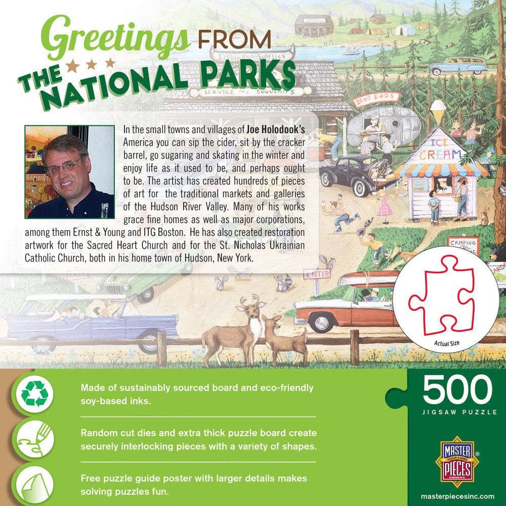 Greetings From The National Parks - 500 Piece Jigsaw Puzzle - Image 3