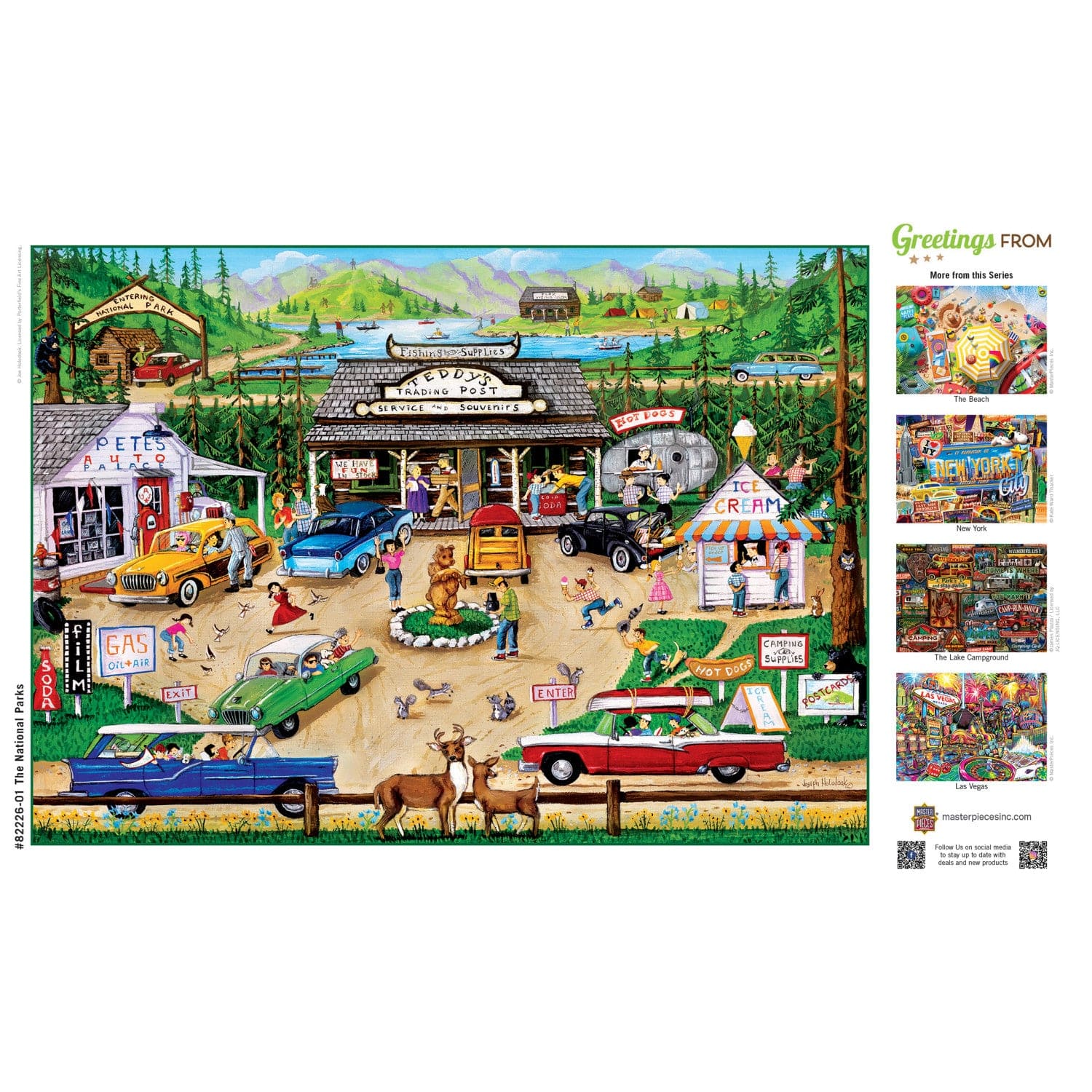 Greetings From The National Parks - 500 Piece Jigsaw Puzzle - Image 4