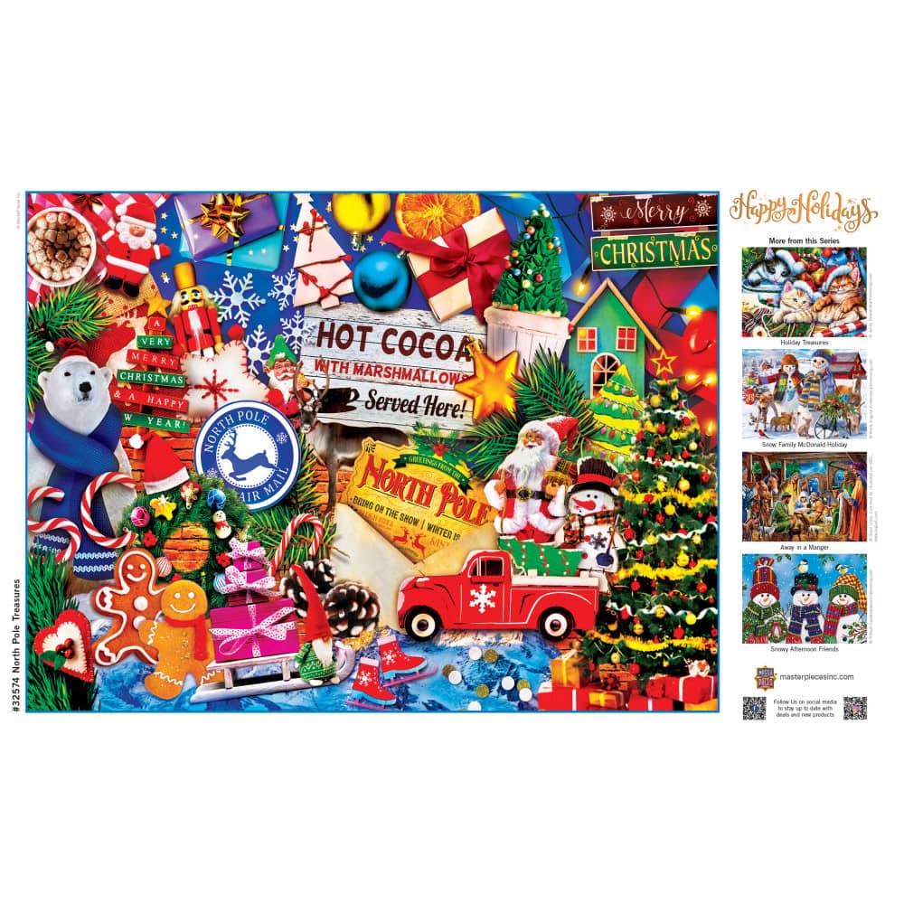 Happy Holidays - Greetings from the North Pole 300 Piece EZ Grip Jigsaw Puzzle - Image 4