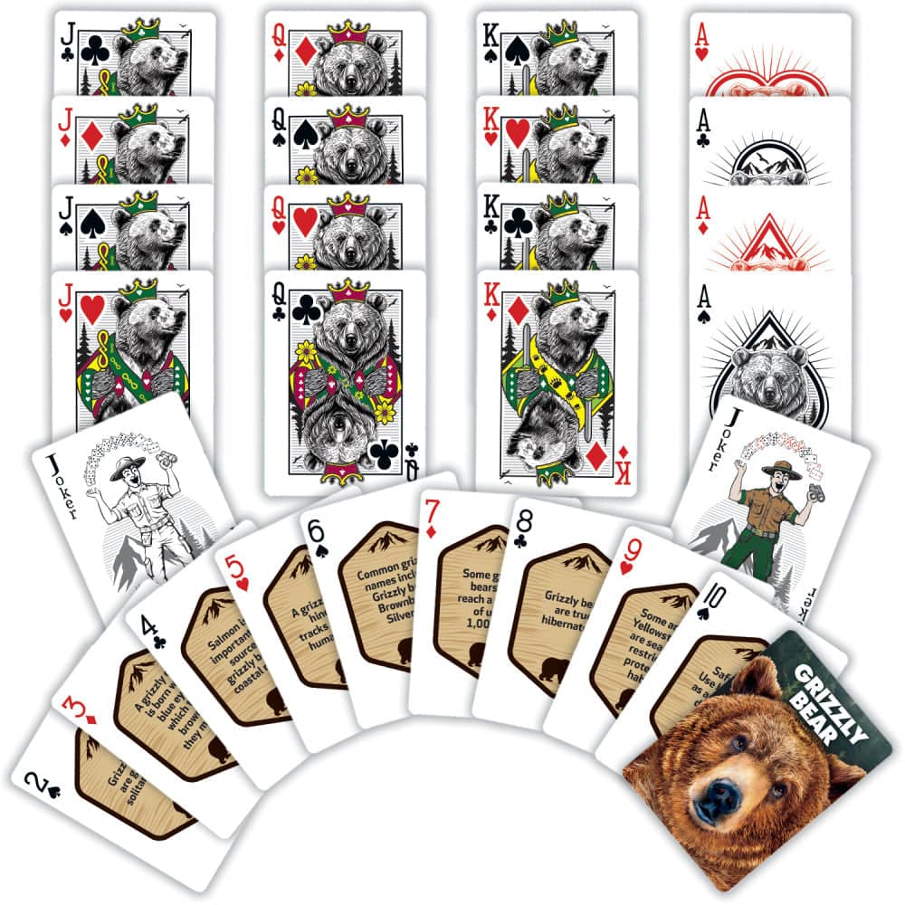 Grizzly Bear Playing Cards - 54 Card Deck - Image 2